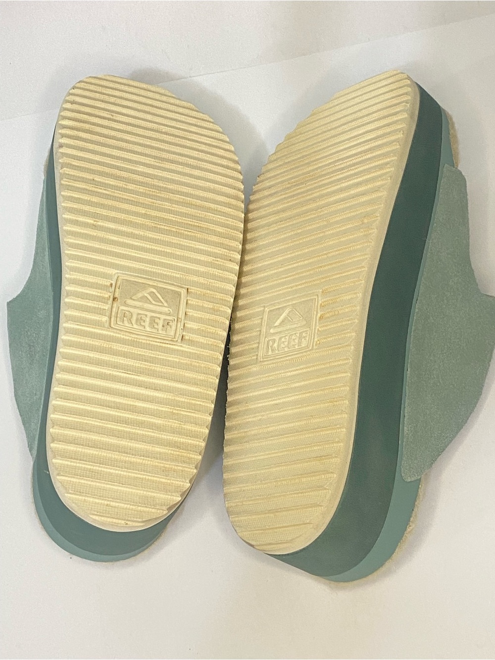 REEF Frosty Platform Slide Sandals Women’s Size 9 Seafoam Green EUC - Picture 8 of 11